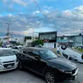 Carro choca y vuelca en Himno Nacional Carro choca y vuelca en Himno Nacional