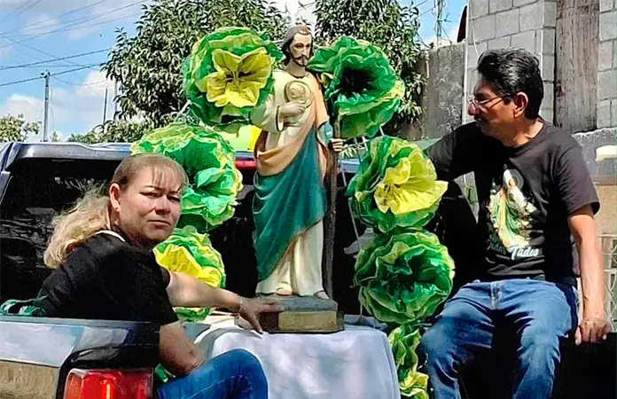 Bajan imagen de San Judas Tadeo