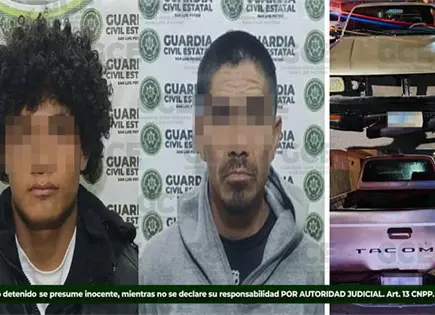 Capturan a dos presuntos ladrones de vehículos Capturan a dos presuntos ladrones de vehículos