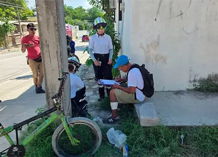 Auxilian a adulto mayor tras ataque de pitbull