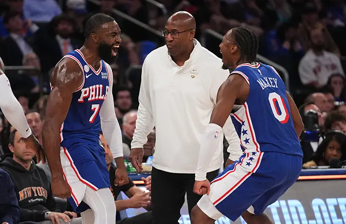 Los 76ers remontan y vencen a Knicks