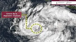 Se forma la Depresión Tropical Veintidós-E al sur de Acapulco Se forma la Depresión Tropical Veintidós-E al sur de Acapulco