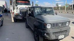 Choque múltiple en Circuito Potosí; no hay lesionados