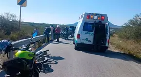 Menor lesionado, al derrapar su motocicleta