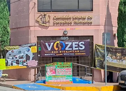 Condiciona Vozes retiro de plantón en la CEDH Condiciona Vozes retiro de plantón en la CEDH