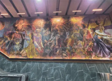 Fotos | Metro CDMX logra R&eacute;cord Guinness por mural