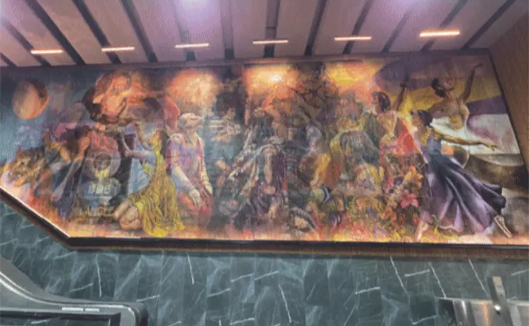 Fotos | Metro CDMX logra R&eacute;cord Guinness por mural
