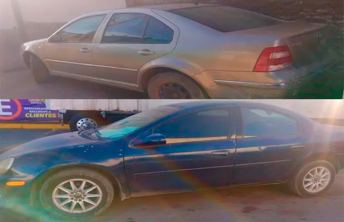 Recuperan dos carros con reporte de robo