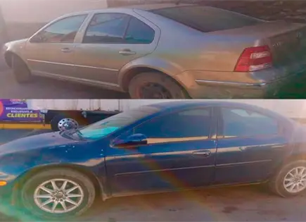 Recuperan dos carros con reporte de robo