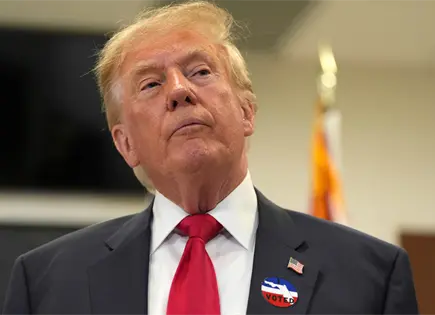Donald Trump vot&oacute; anticipadamente en West Palm Beach