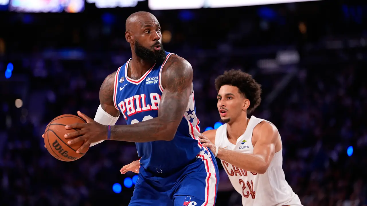 LeBron James ausente en partido de 76ers contra Bucks en Filadelfia