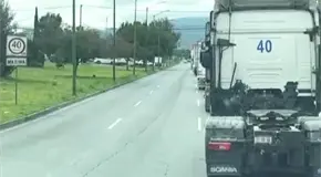 En dos puntos, manifestaciones de transportistas En dos puntos, manifestaciones de transportistas