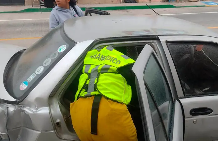 Menor resulta lesionado en accidente vial