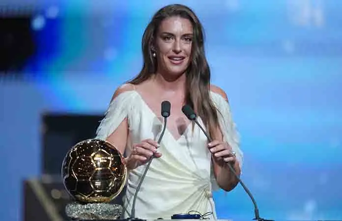 Alexia Putellas se lleva su 3er. premio femenino