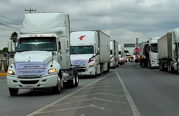 Transportistas se movilizan por la inseguridad