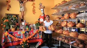 Arduo trabajo de familia panadera